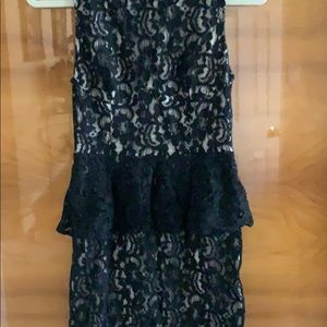Black lace Bebe dress